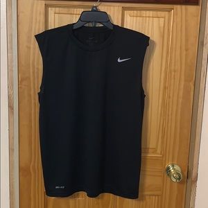 Nike Dry Fit Black Muscle Tee/Tank